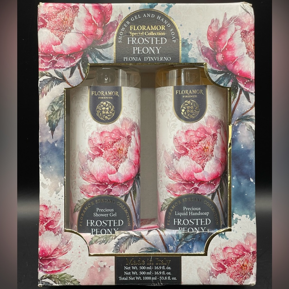 Floramor Special Collection Frosted Peony Shower Gel & Handsoap Set MadeIn Italy
